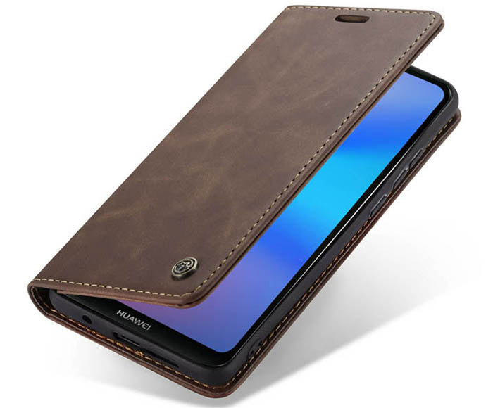CaseMe Huawei P20 Lite Wallet Kickstand Magnetic Flip Leather Case