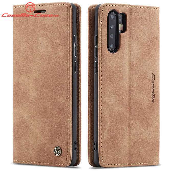 CaseMe Huawei P30 Pro Retro Wallet Kickstand Magnetic Flip Leather Case
