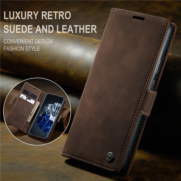 CaseMe Huawei P60 Wallet Suede Leather Case