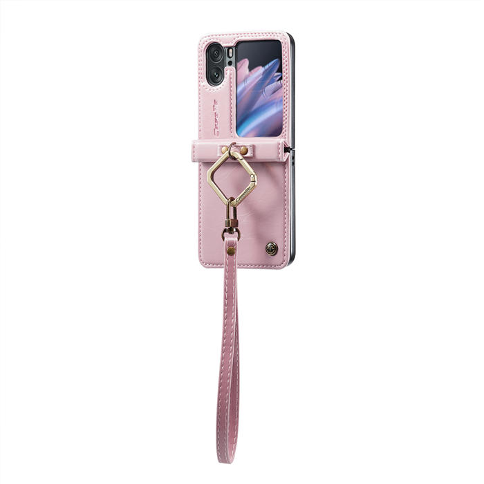 CaseMe OPPO Find N2 Flip Case with Detachable Ring Holder and Wrist Strap