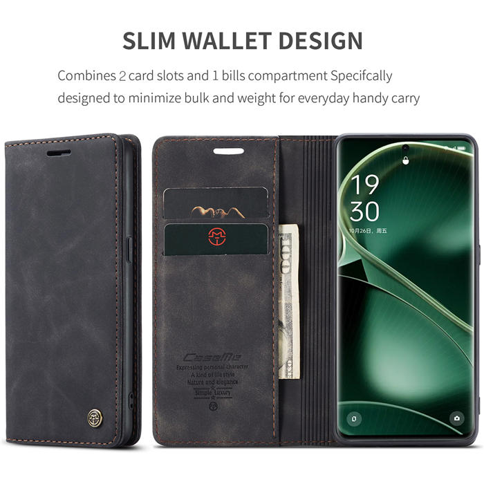 CaseMe OPPO Find X6 Wallet Suede Leather Case