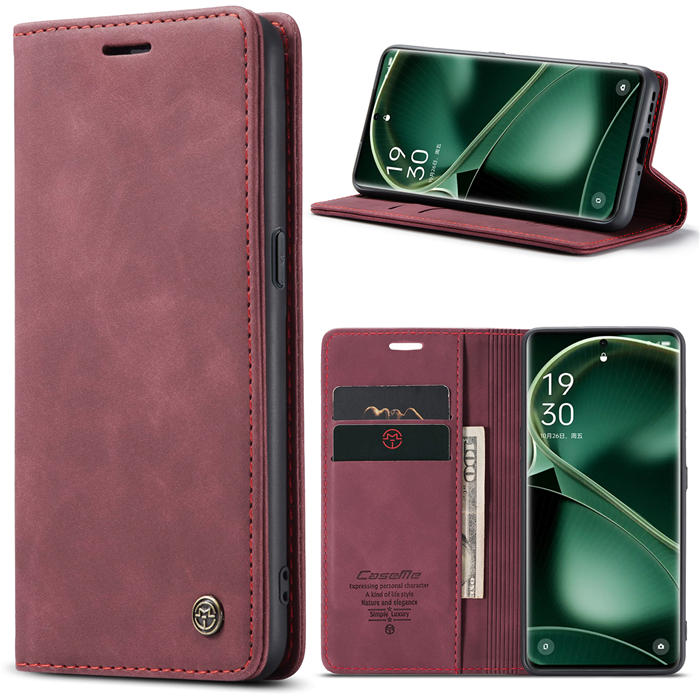 CaseMe OPPO Find X6 Wallet Suede Leather Case