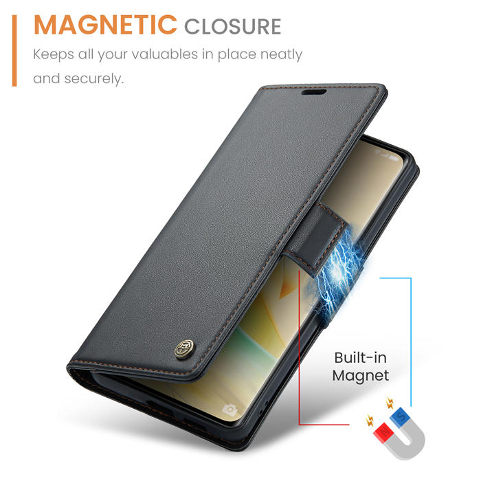 CaseMe OPPO Reno8 T 5G/OPPO A1 Pro Wallet RFID Blocking Magnetic Buckle Case