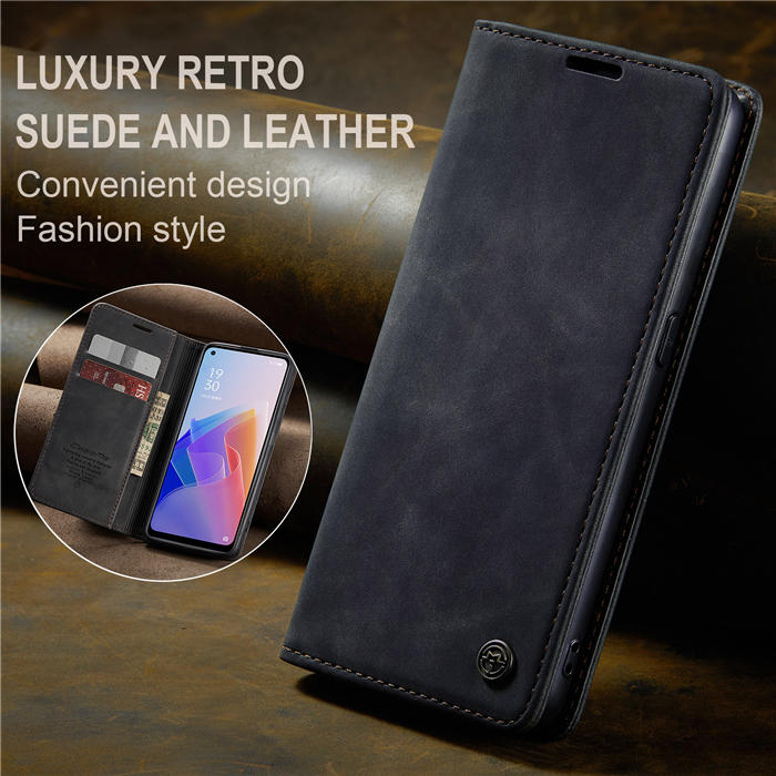 CaseMe OPPO Reno8 Z/OPPO Reno8 Lite Wallet Suede Leather Case