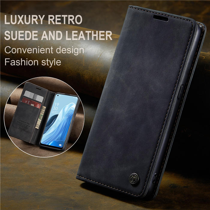 CaseMe OPPO Reno8 4G Wallet Suede Leather Case