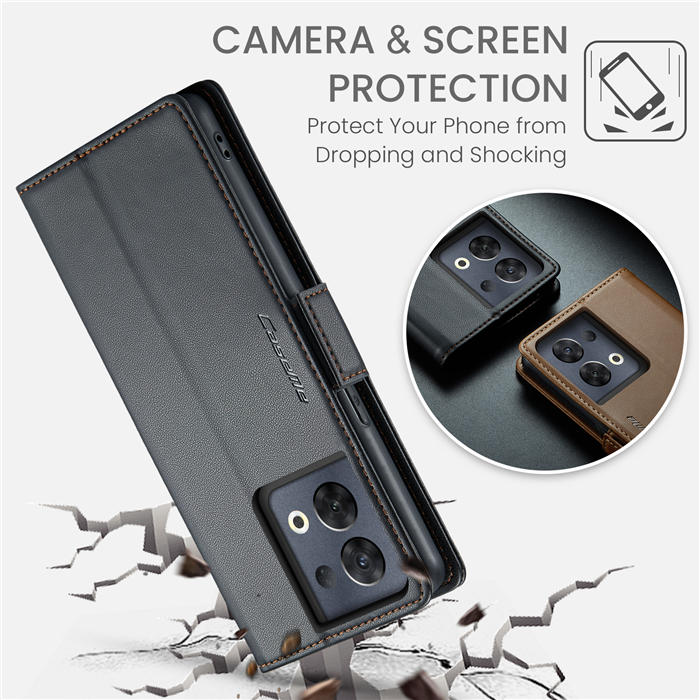 CaseMe OPPO Reno8 Pro 5G Wallet RFID Blocking Magnetic Buckle Case