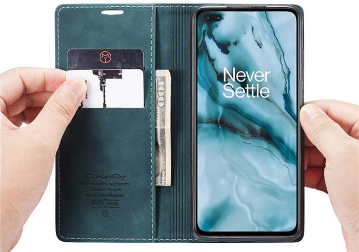 CaseMe OnePlus Nord Wallet Kickstand Magnetic Flip Leather Case
