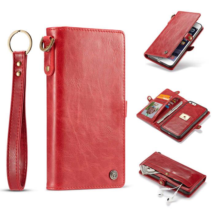 CaseMe iPhone 6/6s Wallet Magnetic Detachable 2 in 1 Case Red