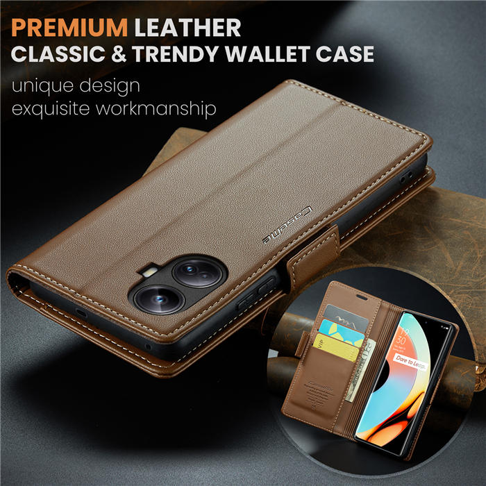 CaseMe OPPO Realme 10 Pro Plus Wallet RFID Blocking Magnetic Buckle Case
