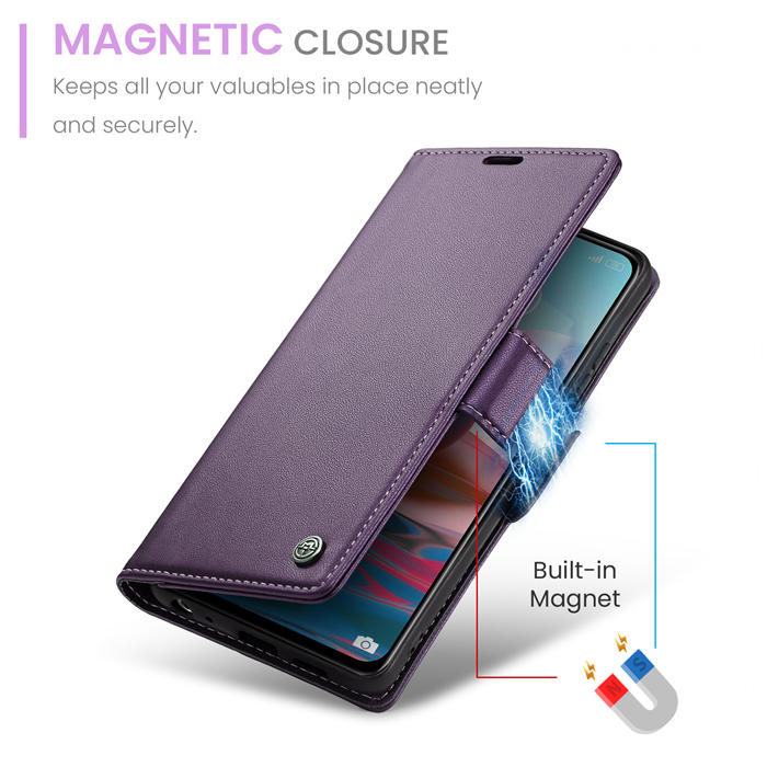 CaseMe Xiaomi Redmi Note 10 4G/Note 10S Wallet RFID Blocking Magnetic Buckle Case