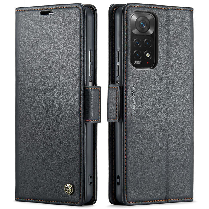 CaseMe Xiaomi Redmi Note 11 4G/Note 11S Wallet RFID Blocking Magnetic Buckle Case