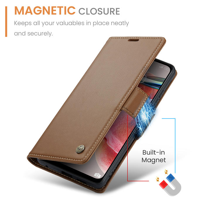 CaseMe Xiaomi Redmi Note 12 4G Wallet RFID Blocking Magnetic Buckle Case