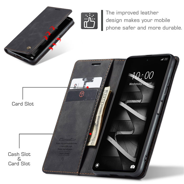 CaseMe Xiaomi POCO X5 Pro 5G Wallet Suede Leather Case