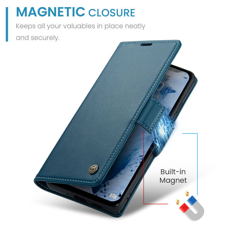CaseMe Xiaomi Redmi Note 13 5G Wallet RFID Blocking Case