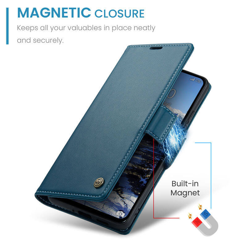 CaseMe Xiaomi Redmi Note 13 Pro 4G Wallet RFID Blocking Case