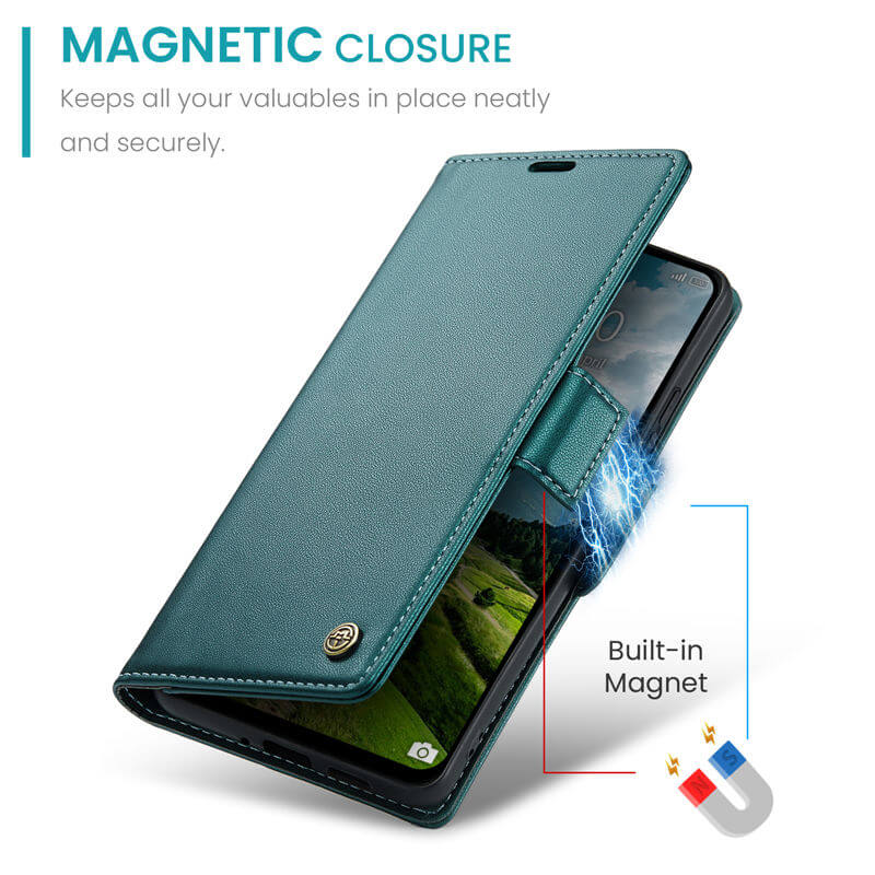 CaseMe Xiaomi Redmi Note 13 Pro 4G Wallet RFID Blocking Case