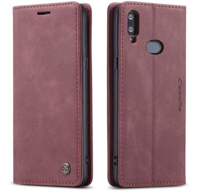 CaseMe Samsung Galaxy A10S Wallet Kickstand Magnetic Flip Leather Case