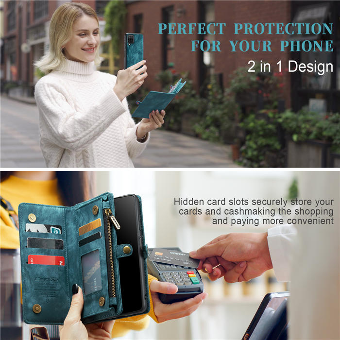 CaseMe Samsung Galaxy A12 5G Wallet Case with Wrist Strap