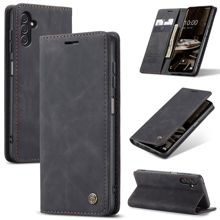 CaseMe Samsung Galaxy A13 5G Wallet Magnetic Case Black - Click Image to Close