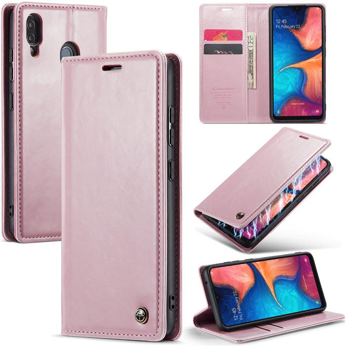 CaseMe Samsung Galaxy A20/A30 Wallet Magnetic Case Pink