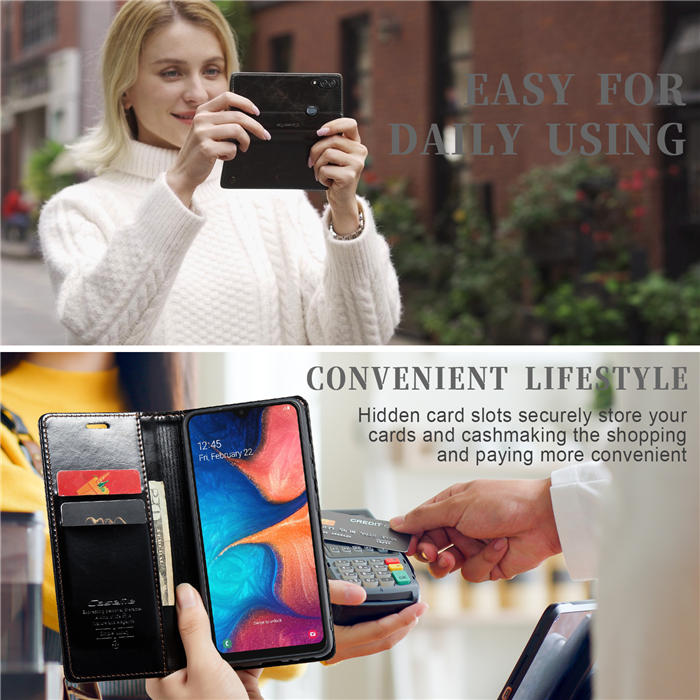 CaseMe Samsung Galaxy A20/A30 Wallet Kickstand Magnetic Flip Case