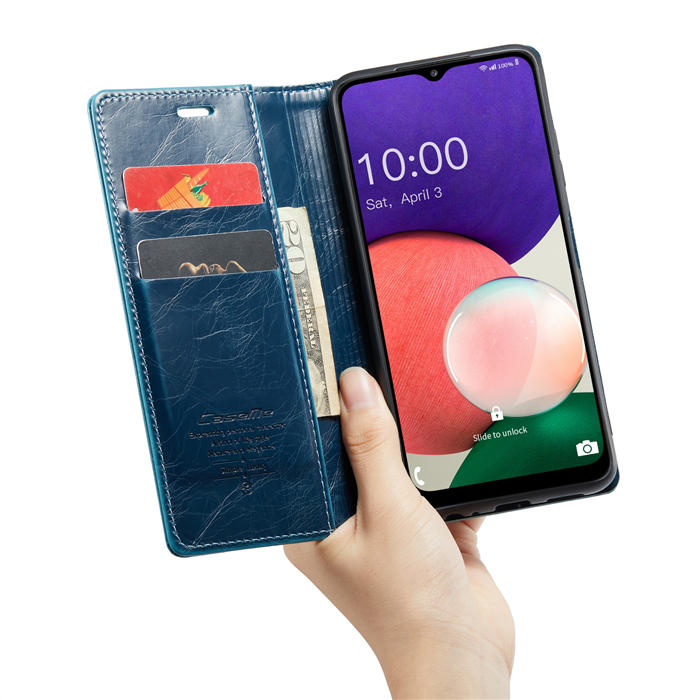CaseMe Samsung Galaxy A22 5G Wallet Kickstand Magnetic Flip Case
