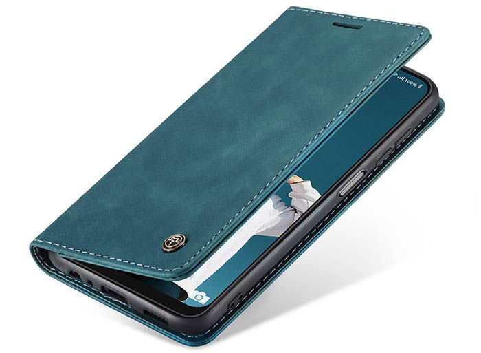 CaseMe Samsung Galaxy A22 5G Wallet Kickstand Magnetic Flip Leather Case