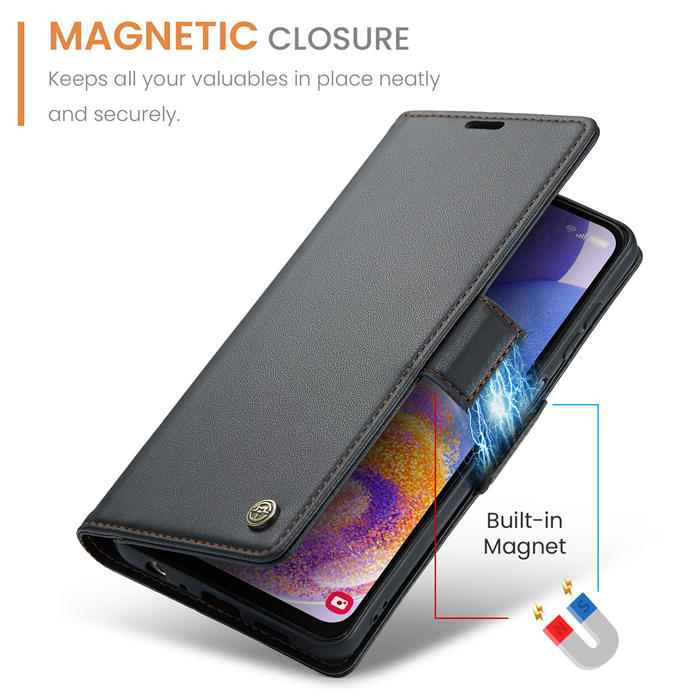 CaseMe Samsung Galaxy A23 Wallet RFID Blocking Magnetic Buckle Case