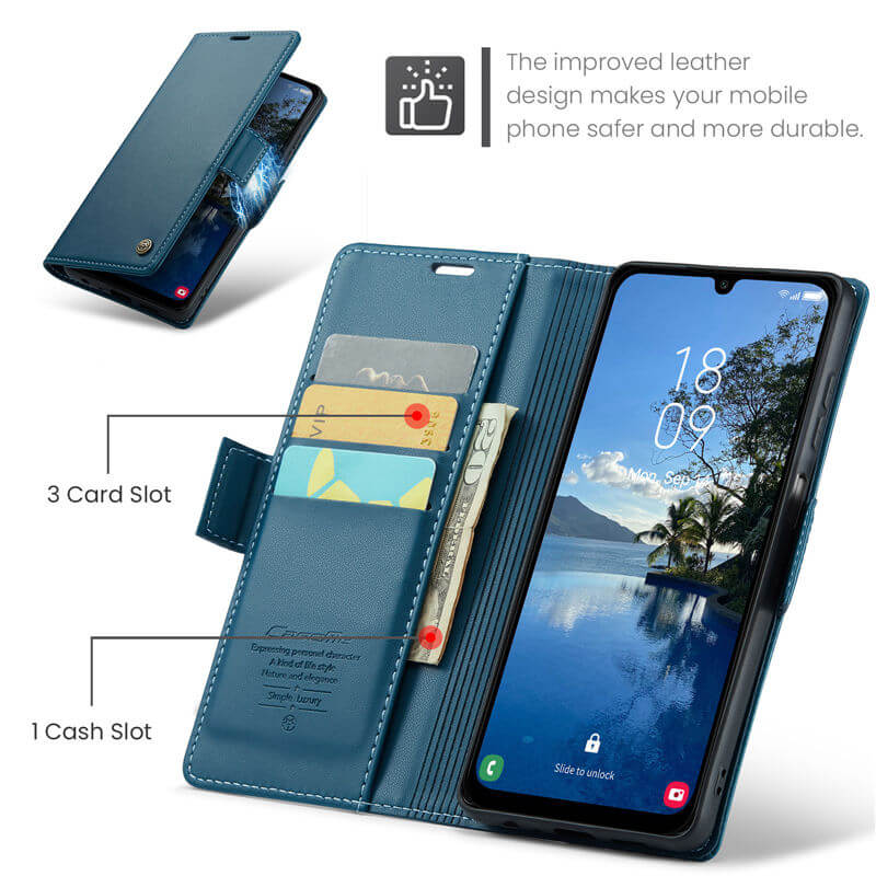 CaseMe Samsung Galaxy A25 Wallet RFID Blocking Case