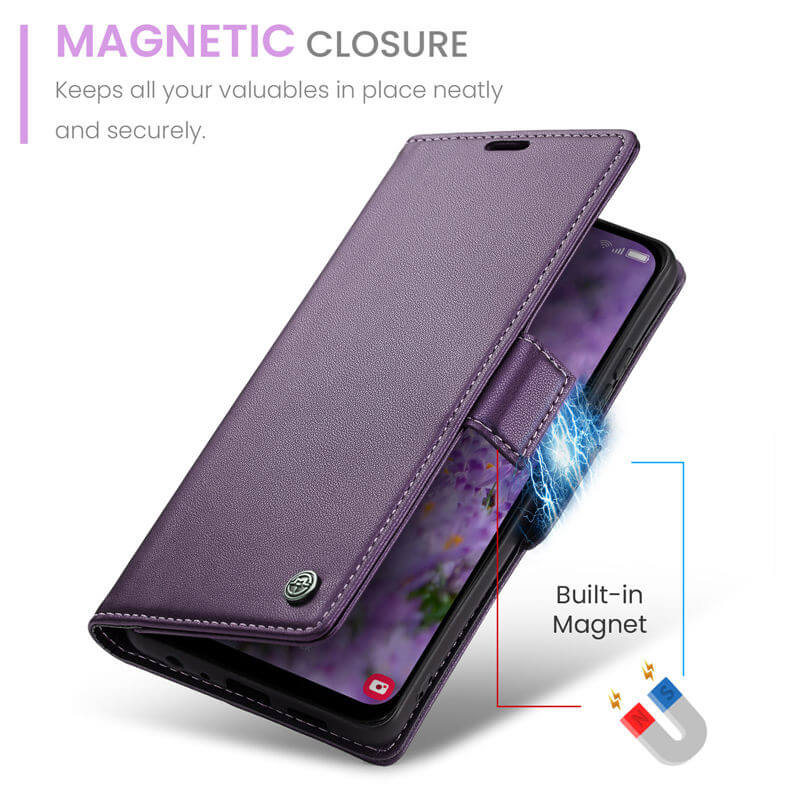 CaseMe Samsung Galaxy A25 Wallet RFID Blocking Case