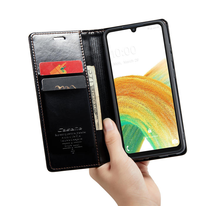 CaseMe Samsung Galaxy A33 5G Wallet Kickstand Magnetic Flip Case