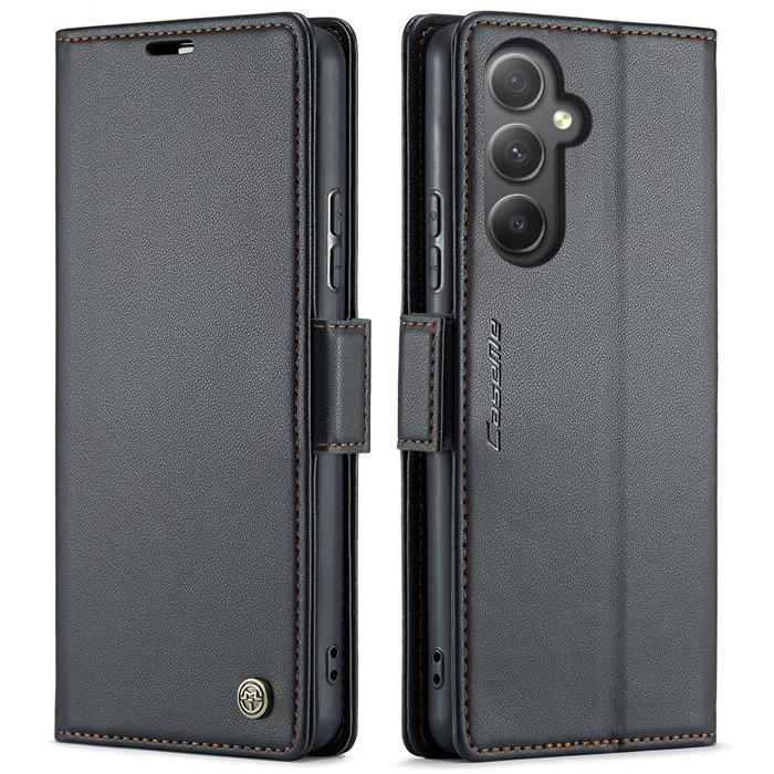 CaseMe Samsung Galaxy A34 5G Wallet RFID Blocking Magnetic Buckle Case