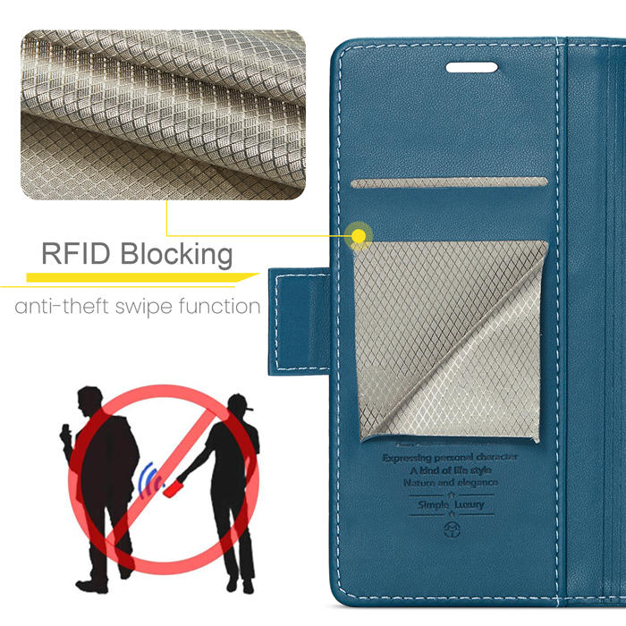 CaseMe Samsung Galaxy A40 Wallet RFID Blocking Magnetic Buckle Case