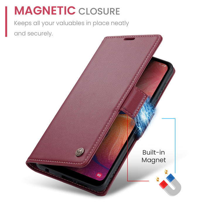 CaseMe Samsung Galaxy A40 Wallet RFID Blocking Magnetic Buckle Case