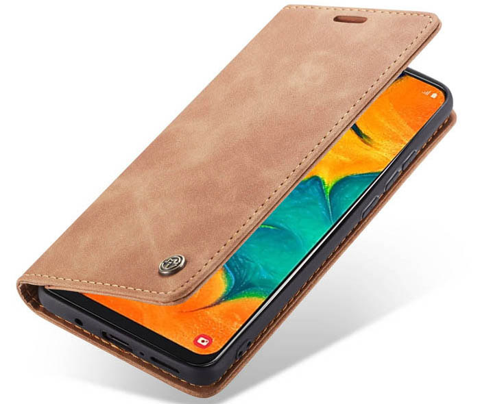 CaseMe Samsung Galaxy A40 Retro Wallet Kickstand Magnetic Flip Leather Case