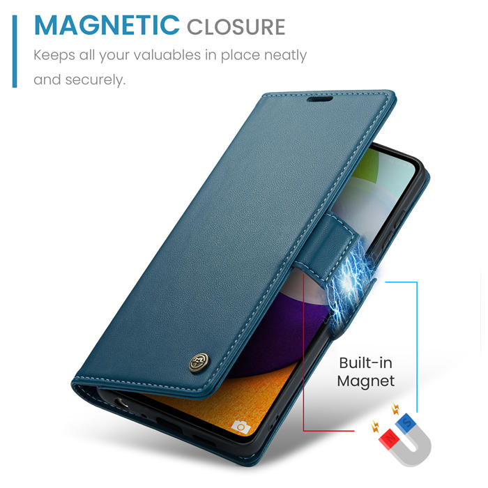 CaseMe Samsung Galaxy A52 Wallet RFID Blocking Magnetic Buckle Case