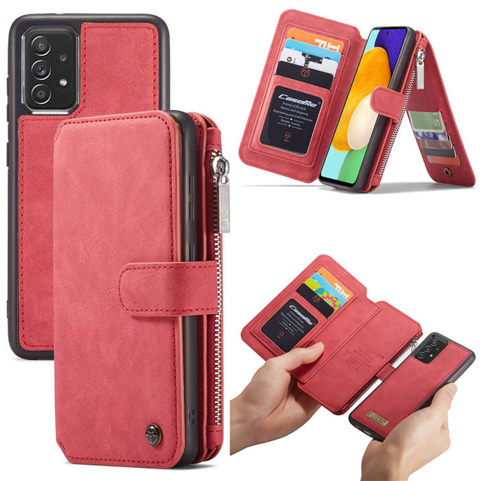 CaseMe Samsung Galaxy A52 5G Wallet Magnetic Case Red