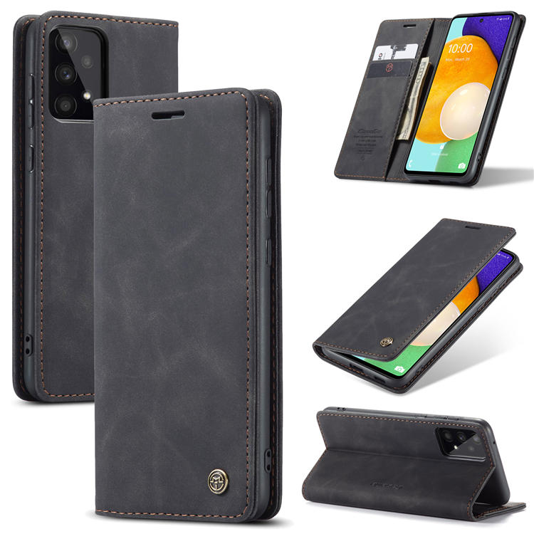 CaseMe Samsung Galaxy A53 5G Wallet Magnetic Case Black - Click Image to Close