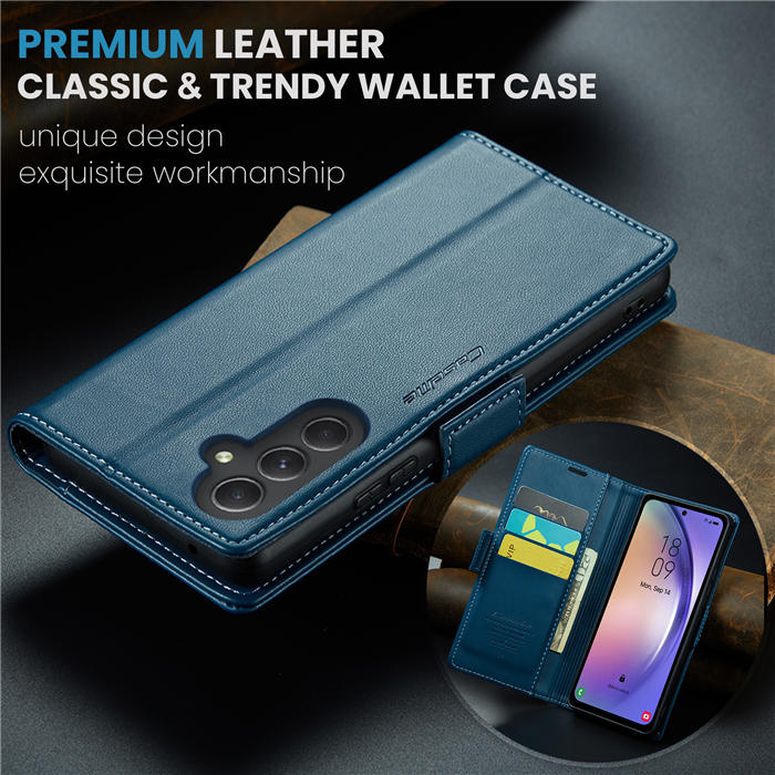 CaseMe Samsung Galaxy A54 5G Wallet RFID Blocking Magnetic Buckle Case