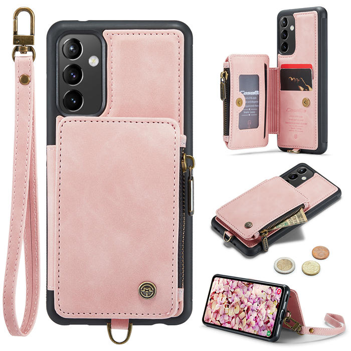 CaseMe Samsung Galaxy A54 5G Wallet RFID Blocking Case Pink