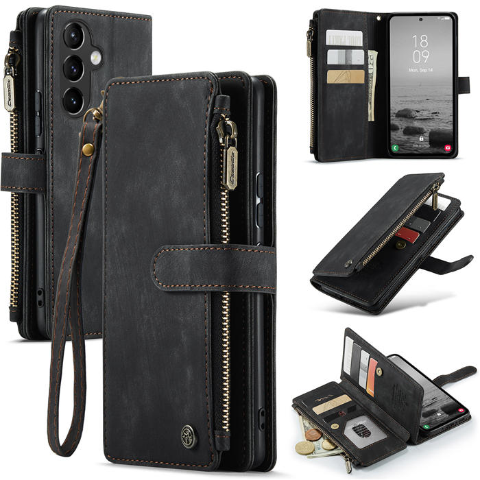 CaseMe Samsung Galaxy A54 Wallet Kickstand Case Black