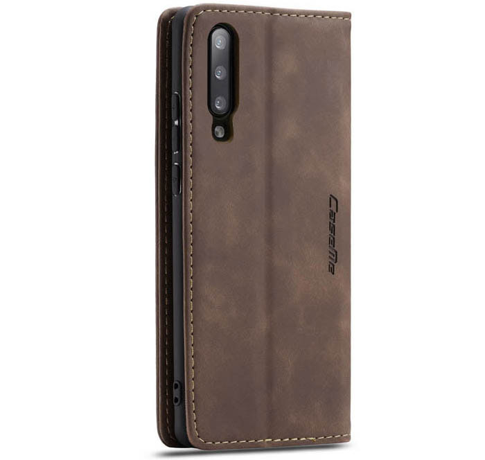 CaseMe Samsung Galaxy A70 Retro Wallet Kickstand Magnetic Flip Leather Case