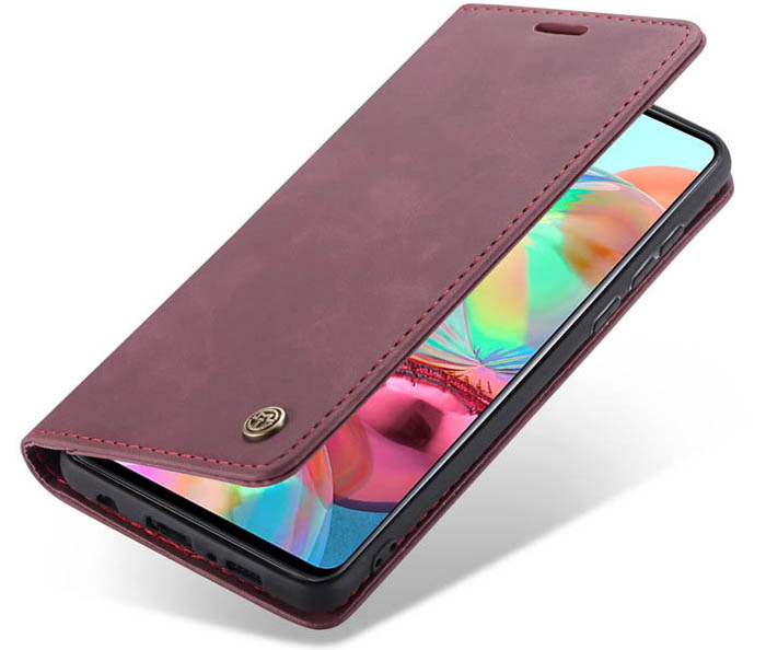 CaseMe Samsung Galaxy A71 Wallet Kickstand Magnetic Flip Leather Case