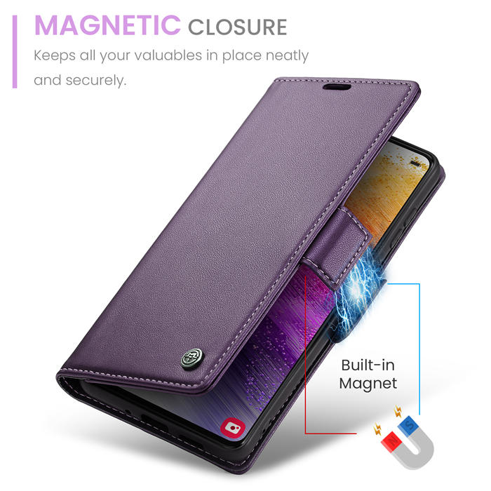 CaseMe Samsung Galaxy A73 5G Wallet RFID Blocking Magnetic Buckle Case