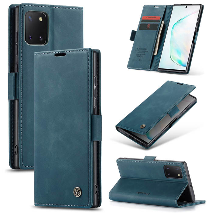 CaseMe Samsung Galaxy A81/Note 10 Lite Wallet Case Blue