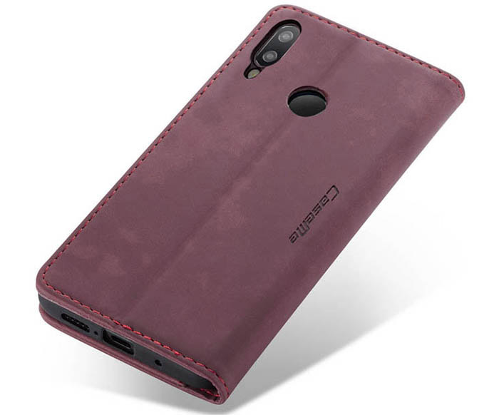 CaseMe Samsung Galaxy M20 Wallet Kickstand Magnetic Flip Leather Case