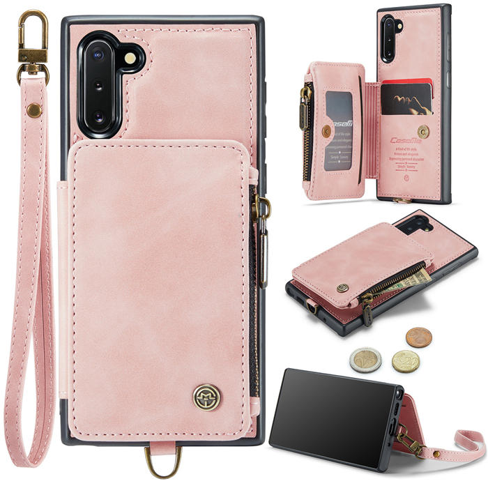 CaseMe Samsung Galaxy Note 10 Wallet RFID Blocking Case Pink