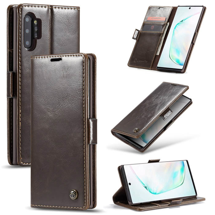Gray Wallet Case for Samsung Galaxy Note 10 Plus Leather Cover Compatible with Samsung Galaxy Note 10 Plus