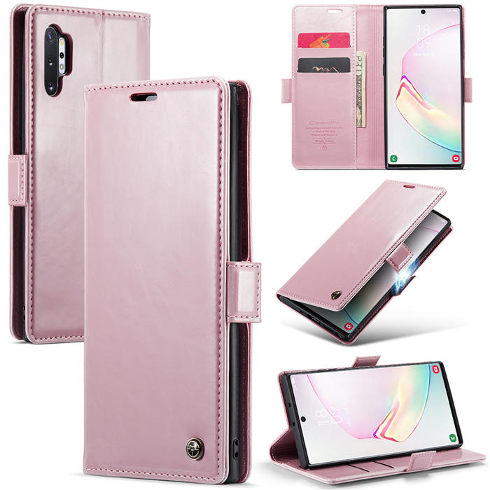CaseMe Samsung Galaxy Note 10 Plus Wallet Magnetic Case Pink