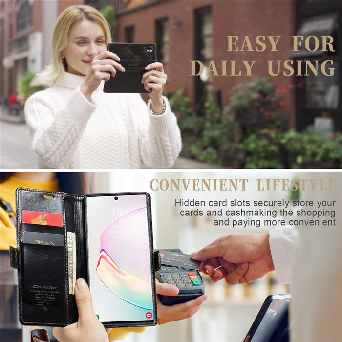 CaseMe Samsung Galaxy Note 10 Plus Wallet Kickstand Magnetic Flip Case